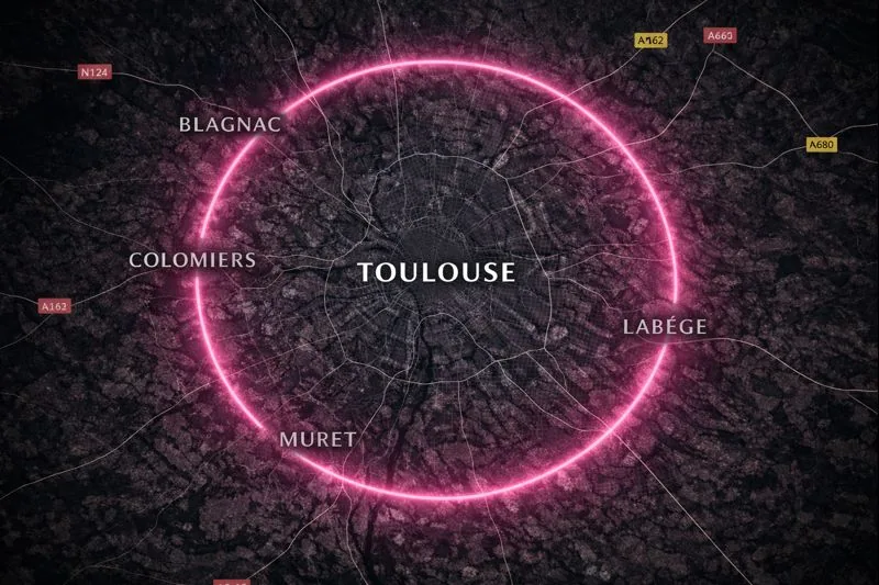 Zone de tournage Toulouse et couronne périphérique
